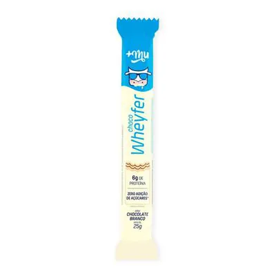 Barra de Proteína Choco Wheyfer Chocolate Branco Mais Mu 25gr