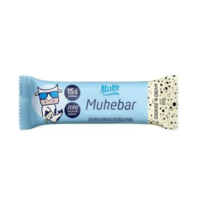 Barra Proteína Mukebar Cookies'n Cream 60g