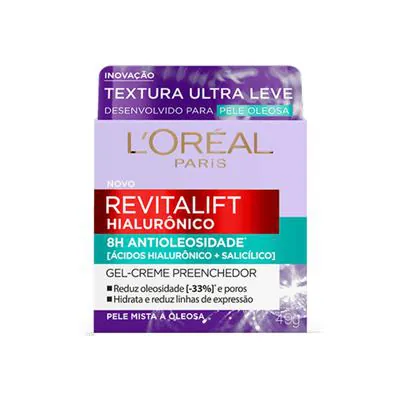 Creme Facial Anti-Idade L'oreal Revitalift Hialurônico Antioleosidade 49g