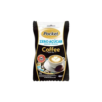 Bala Pocket Zero Açúcar Coffee 23g