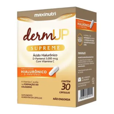 Dermup Supreme Ácido Hialurônico Maxinutri 30 Cápsulas