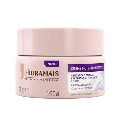 Creme Hidratante Facial Hidramais Noturno Nutritivo 100g