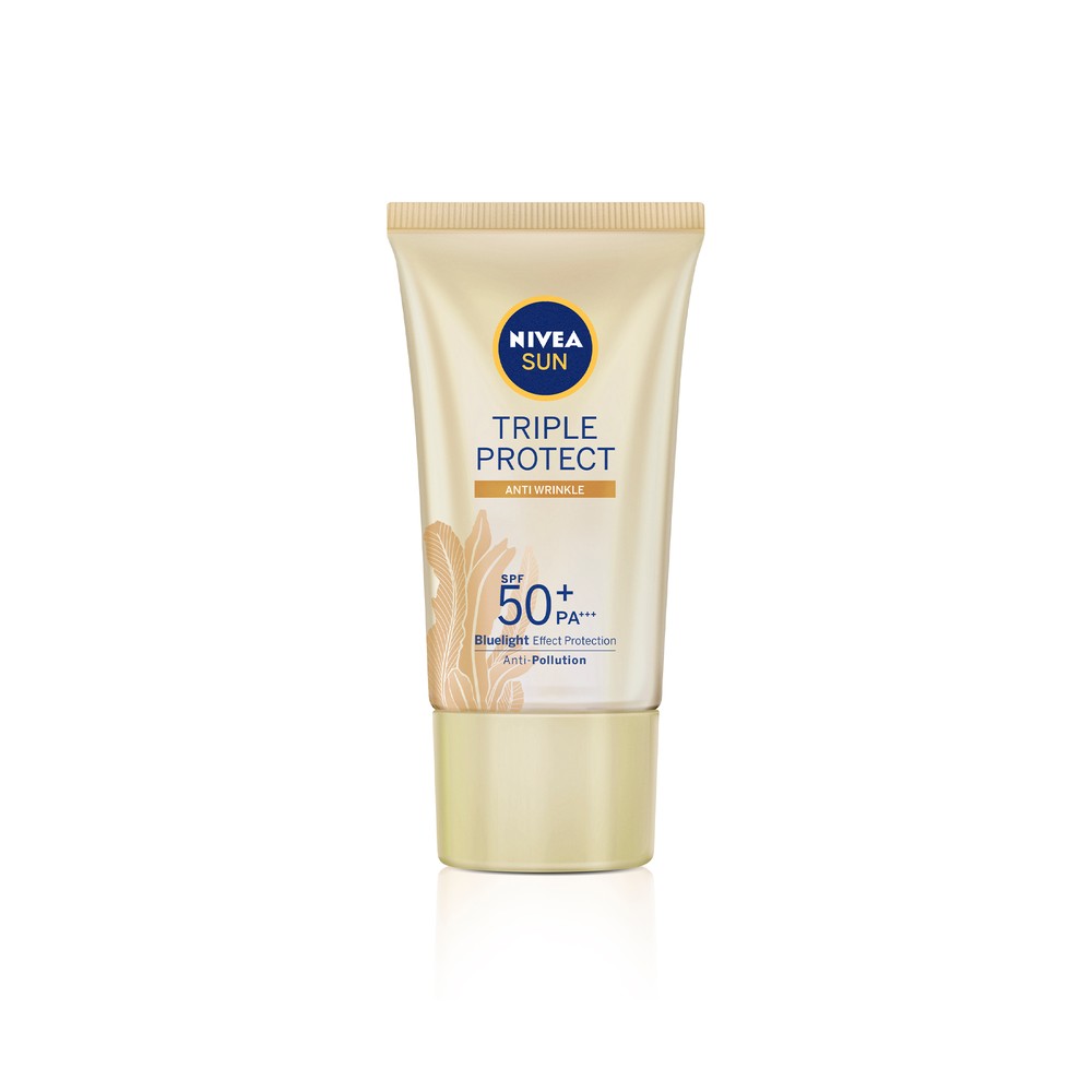 Protetor Solar Facial Nivea Sun Tripla Proteção Loção Antissinais FPS 50 40ml