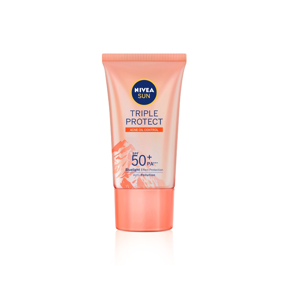 Protetor Solar Facial Nivea Sun Tripla Proteção Loção Antiacne FPS 50 40ml