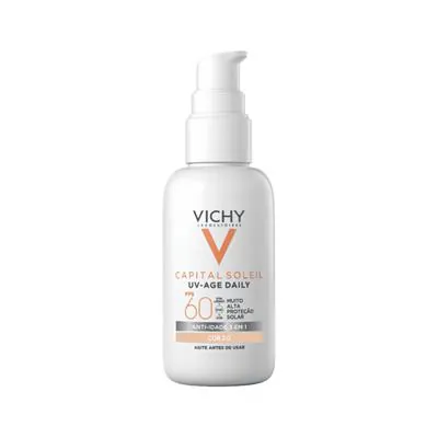 Protetor Solar Facial Vichy Capital Soleil UV-Age Daily FPS60 Cor. 2.0 40ml