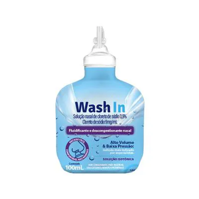 Solução Nasal Cloreto Sodio Wash In 0,90% 100ml