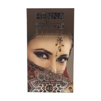 Henna Sobrancelha Indiana Beauty Castanho Natural