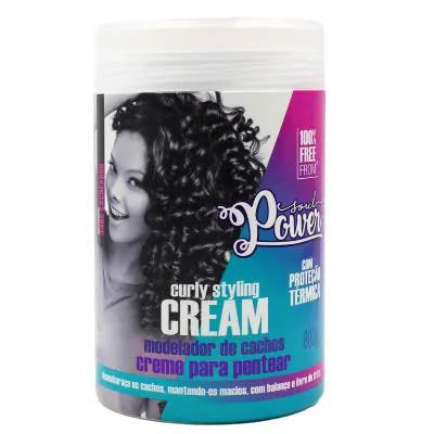 Creme Pentear Soul Power Curly Styling Cream Modelador de Cachos 800g