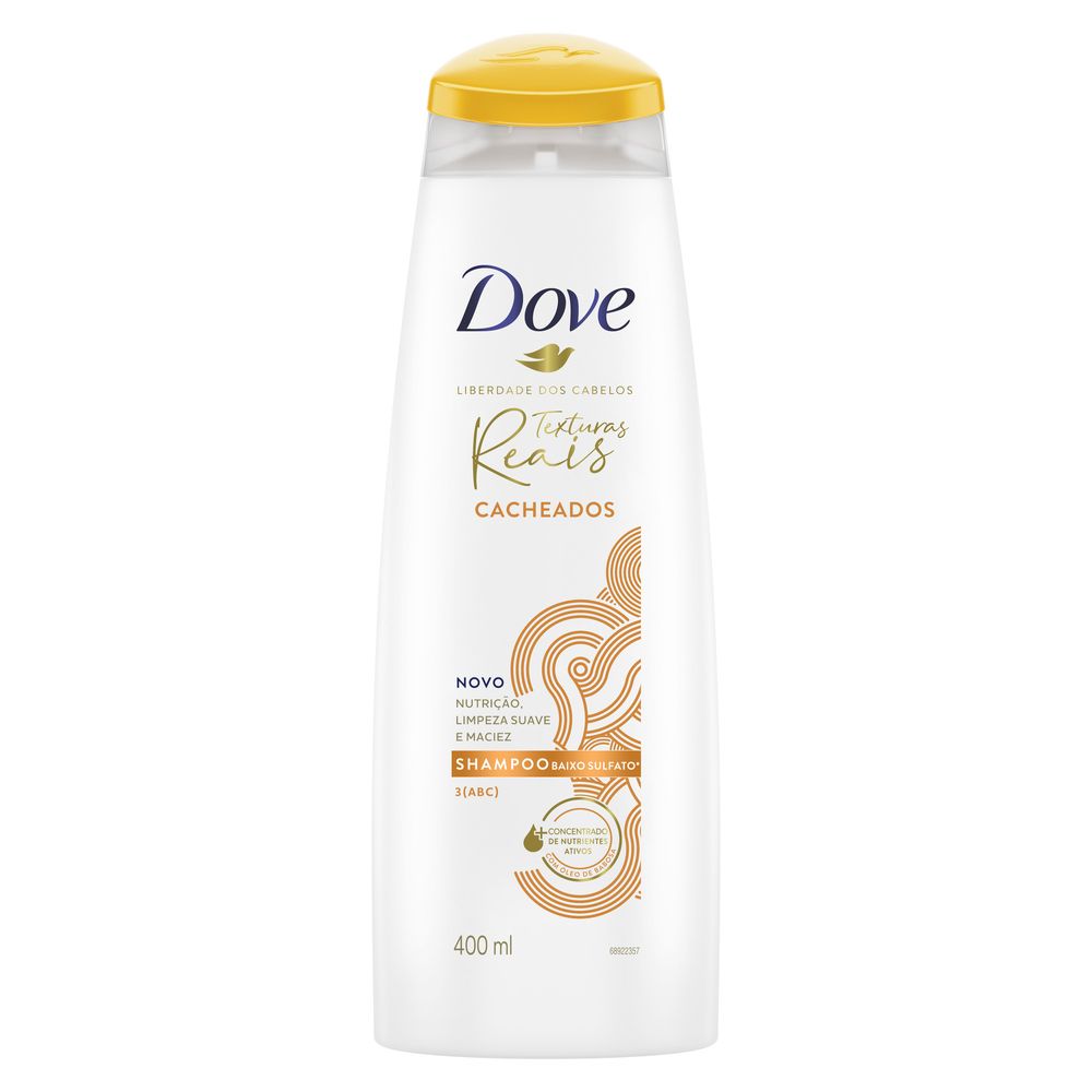 Shampoo Baixo Sulfato Dove Texturas Reais Cacheados 400 Ml preço