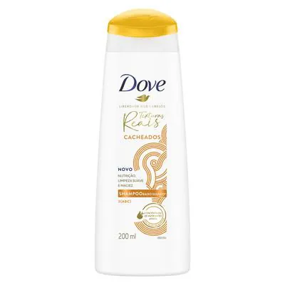 Shampoo Dove Liberdade dos Cabelos Texturas Reais Cacheados 200ml