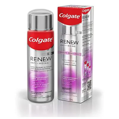 Enxaguante Buscal Antisséptico Colgate Renew Anti-Aging 120ml