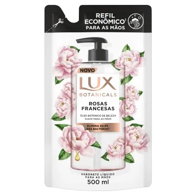 Sabonete Líquido Refil LUX Botanicals Flor de Cerejeira 500 ml