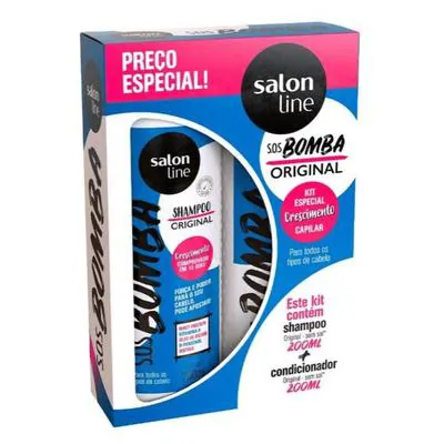 Kit Shampoo Salon Line S.O.S Bomba + Condicionador 200ml