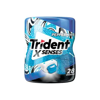 Chicletes Trident X Senses Peppermint 54g