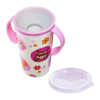 Copo Magic Infantil Decorado Antivazamento Menina Plasutil