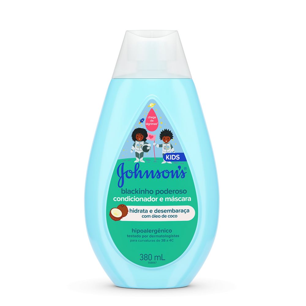Condicionador Infantil Johnson's Blackinho Poderoso 380ml