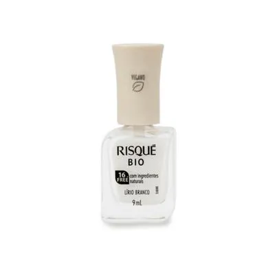 Esmalte Risqué Bio Branco Cremoso Lírio Branco 9ml