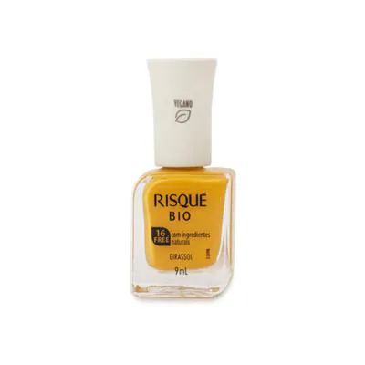 Esmalte Risqué Bio Amarelo Cremoso Girassol 9ml