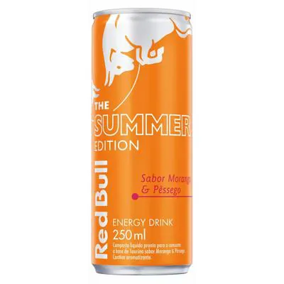 Energético Red Bull Summer Morango e Pêssego 250ml