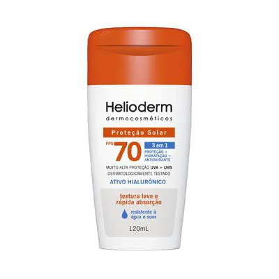 Protetor Solar Corporal Helioderm 3 em 1 FPS70 120ml