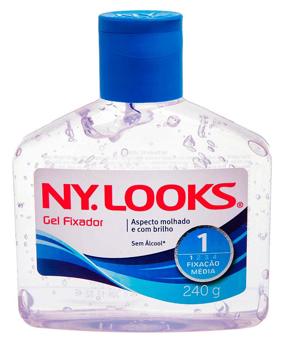 Gel Fixador Nylooks Garrafa Incolor Fixador 1 Media 240g