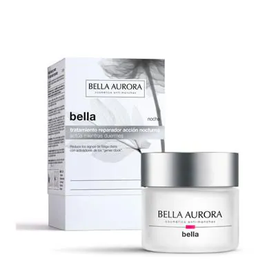 Creme Facial Bella Aurora Bella Tratamento de Ação Noturna - Reparador e Anti-Manchas 50ml