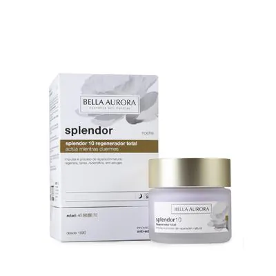 Creme Facial Bella Aurora Noturno Splendor 10 Regeneração Total 50ml