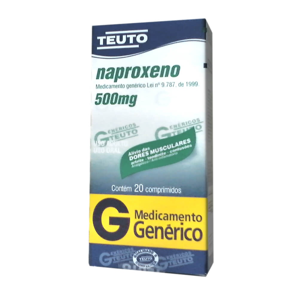 Naproxeno Teuto 500mg 20 Comprimidos