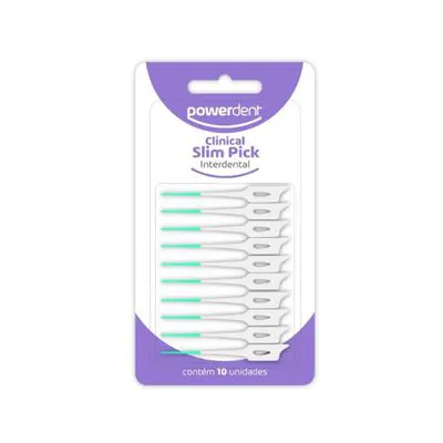 Escova Interdental Powerdent Slim Pick 10 Unidades