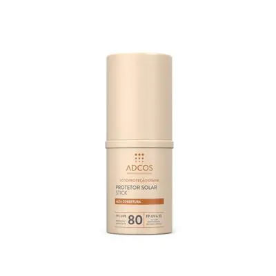 Protetor Solar Facial Adcos Stick Ivory FPS80 17g
