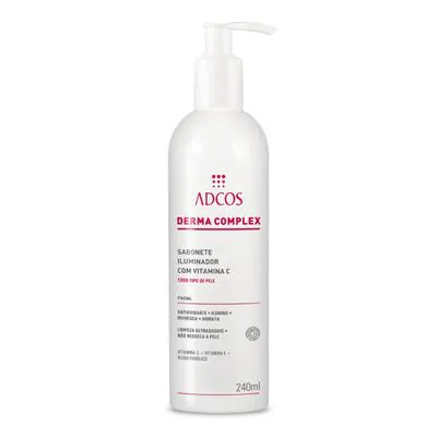 Sabonete Liquido Facial Adcos Iluminador Com Vitamina C 240ml