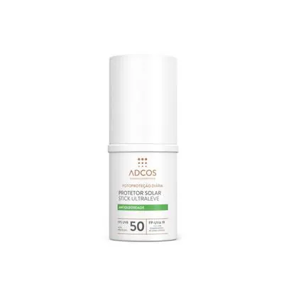 Protetor Solar Facial Adcos Stick Ultraleve Antioleosidade Incolor FPS50 15g