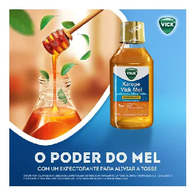 Vick Mel Xarope Expectorante com 100ml - D'Or Mais Saúde