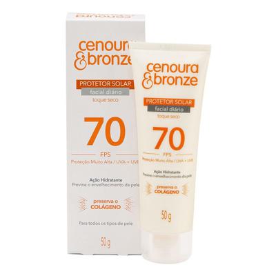 Protetor Solar Facial FPS 70 Cenoura e Bronze 50g