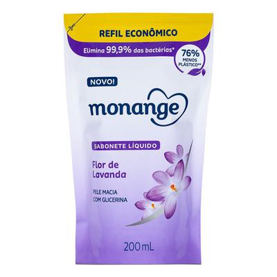 Sabonete Líquido Refil Monange Lavanda 200ml