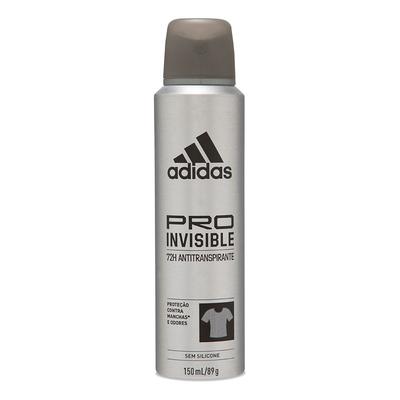 Desodorante Aerossol Antitranspirante Adidas Masculino Pro Invisible 150ml