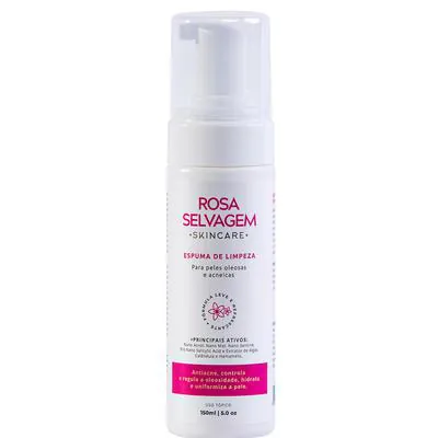 Sabonete Facial Mousse Rosa Selvagem Antiolesidade 150ml