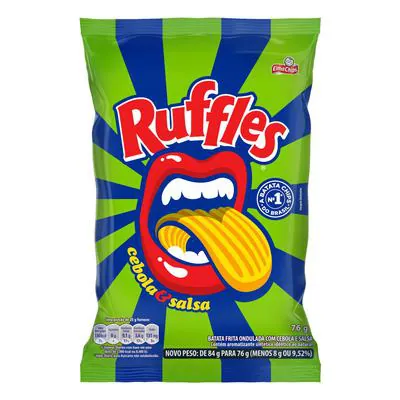 Batata Elma Chips Ruffles Cebola e Salsa 76g