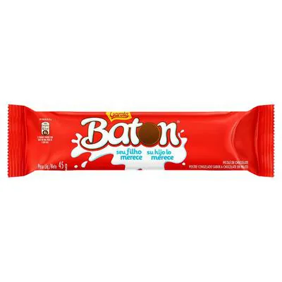 Picolé Baton Chocolate Garoto 45g