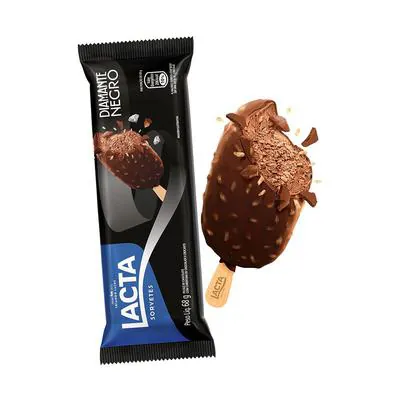 Picolé Lacta Diamante Negro 68g