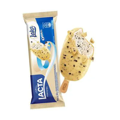 Picolé Laka Chocolate Branco Oreo Lacta 68g