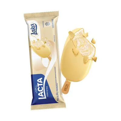 Picolé Laka Chocolate Branco Lacta 68g