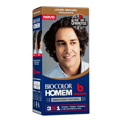 Tonalizante de Cabelo Masculino Biocolor Homem Bozzano Louro Escuro