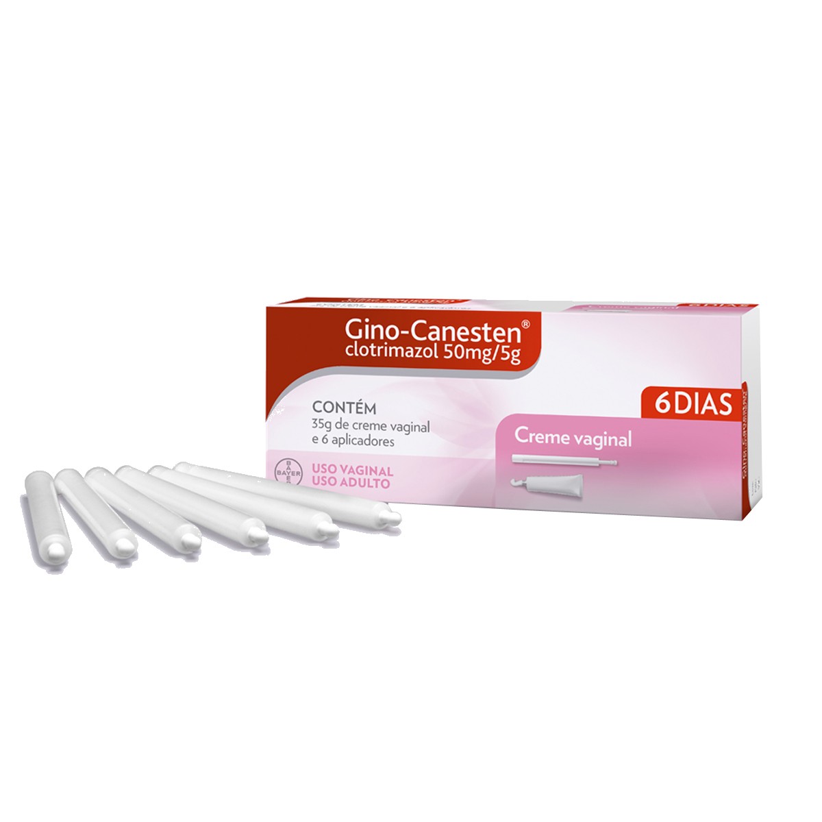 Gino Canesten 1% Creme Vaginal Com 35g + 6 Aplicadores