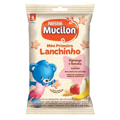 Mucilon Nestlé Snack Morango e Banana 35 gramas