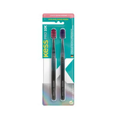 Escova Dental Kess Pro Extra Macias 2 unidades