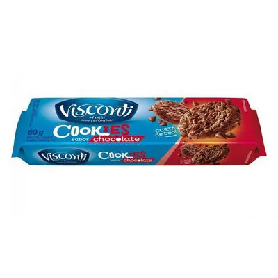 Biscoito Cookies Visconti Chocolate 60g