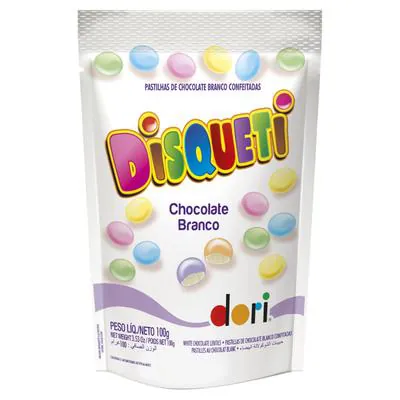 Chocolate Disqueti Branco 100g
