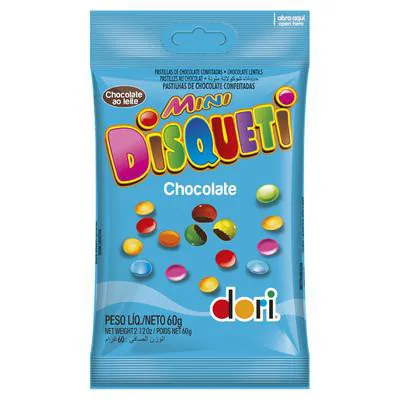 Chocolate Disqueti Mini 60 gramas