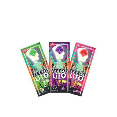 Pirulito Mix Candy Terror Lito Esqueleto 12g